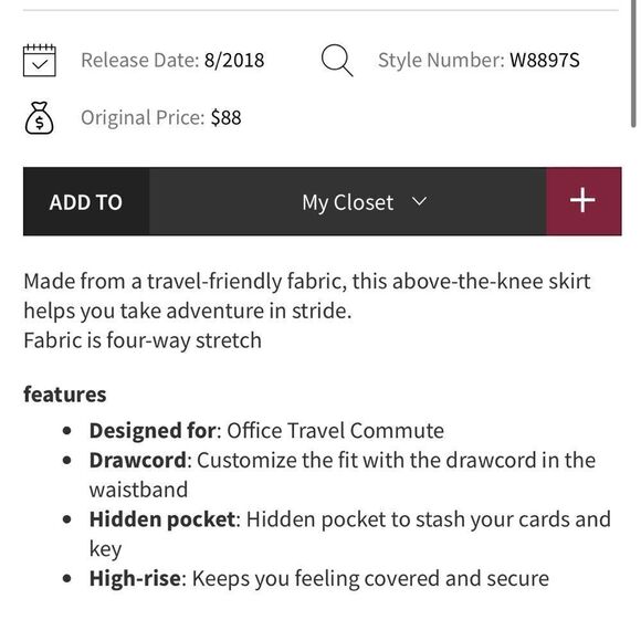 Lululemon On The Fly Skirt *21" Mangum Purple - Picture 4 of 9